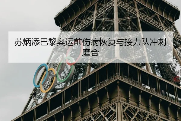 苏炳添巴黎奥运前伤病恢复与接力队冲刺磨合