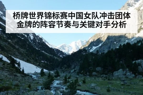 桥牌世界锦标赛中国女队冲击团体金牌的阵容节奏与关键对手分析